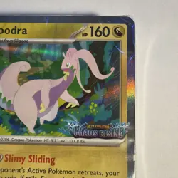 Goodra Choas Rising Stamped Promo 077 “FACTORY SEALED” with card set. - Image 3