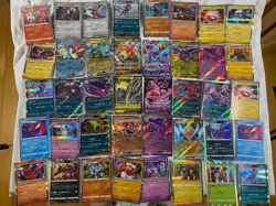 Pokemon Card Lot 40 Japanese Holo Cards ex V VMAX Rare Collection Foil - Image 1
