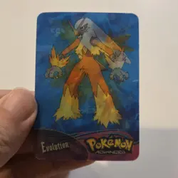 Pokemon Advanced 2004 Lenticular Torchic Combusken Blaziken Evolution Panini - Image 1