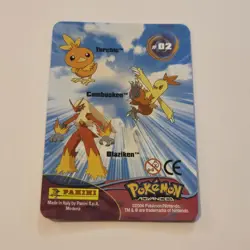 Pokemon Advanced 2004 Lenticular Torchic Combusken Blaziken Evolution Panini - Image 4