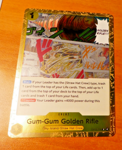 ONE PIECE ENGLISH CARD RARE HOLO GAME CARTE CARTE GUM-GUM OP15-116 R EN MINT - Image 1