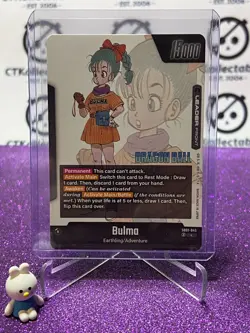 DRAGON BALL SUPER MANGA BOOSTER BULMO EARTHING/ADVENTURE # SB01-045 L FOIL CARD - Image 2