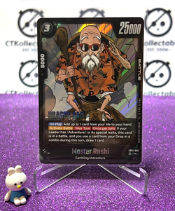 DRAGON BALL SUPER MANGA BOOSTER MASTER ROSHI # SB01-050 R FOIL CARD 2025 - Image 1