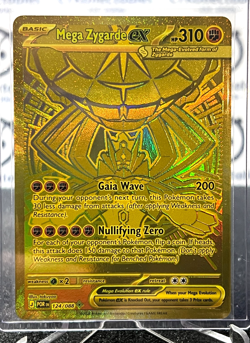 MEGA ZYGARDE EX # 124/088 GOLD MEGA EVOLUTION PERFECT ORDER POKEMON CARD - Image 1