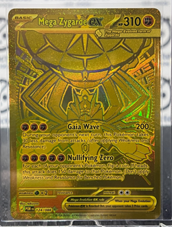 MEGA ZYGARDE EX # 124/088 GOLD MEGA EVOLUTION PERFECT ORDER POKEMON CARD - Image 3