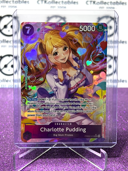 2025 ONE PIECE THE BEST V2 CHARLOTTE PUDDING # PRB02-010 SR* FOIL TRADING CARD - Image 1