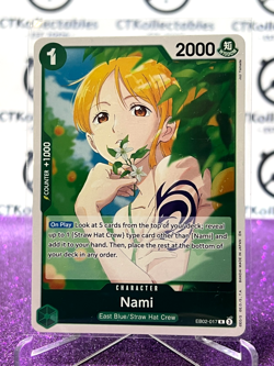 2025 ONE PIECE ANIME 25th COLLECTION NAMI # EB02-017 R TCG FOIL CARD - Image 1