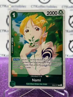 2025 ONE PIECE ANIME 25th COLLECTION NAMI # EB02-017 R TCG FOIL CARD - Image 3