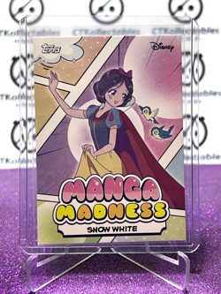2026 DISNEY TOPPS NEON SNOW WHITE # MM-14 MANGA MADNESS NON-FOIL CARD - Image 1