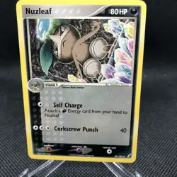 Nuzleaf Base #39/100 EX Crystal Guardians Pokemon Card - Image 1