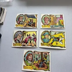 1961 Fleer Pirates Bold trading cards (lot of 5) 29, 14, 30, 23, 7 - Image 1