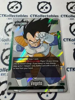 Dragon Ball Fusion World Manga Vegeta Silver Foil L Leader FB04 -051 - Image 1
