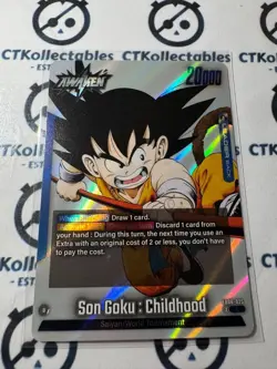 Dragon Ball Fusion World fB06 -025: Son Goku : Childhood Silver Foil L Leader - Image 1