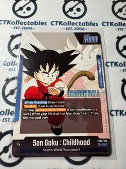 Dragon Ball Fusion World fB06 -025: Son Goku : Childhood Silver Foil L Leader - Image 2