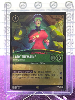 2025 DISNEY LORCANA ARCHAZIA'S ISLAND LADY TREMAINE #115/204 LEGENDARY COLD FOIL - Image 1