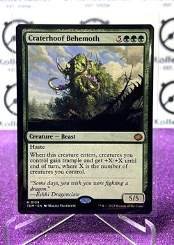 2025 MTG TARKIR DRAGONSTORM CRATERHOOF BEHEMOTH # M 0138 MYSTIC NON-FOIL CARD - Image 1