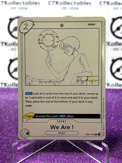 2025 ONE PIECE ANIME 25th COLLECTION WE ARE ! # EB02-020 R TCG FOIL CARD - Image 1