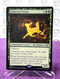 2024 MTG DUSKMOURN HOUSE OF HORROR ENDURING VITALITY # R 0176 NON-FOIL RARE CARD - Image 1