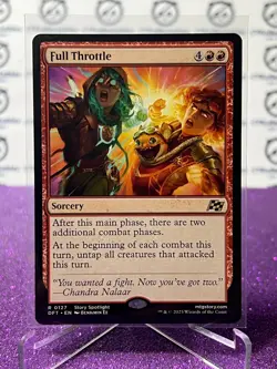2025 MTG AETHERDRIFT FULL THROTTLE # R 0127 NON-FOIL SORCERY CARD - Image 1