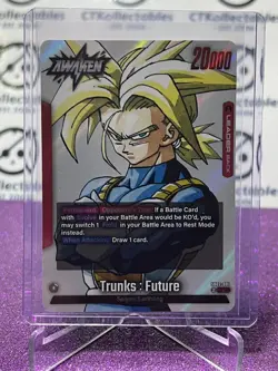 DRAGON BALL SUPER MANGA BOOSTER 02 TRUNKS : FUTURE # SB02-001 L FOIL GAME CARD - Image 3