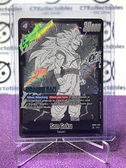 DRAGON BALL SUPER MANGA BOOSTER 02 SON GOKU # SB02-023 SR FOIL GAME CARD - Image 1