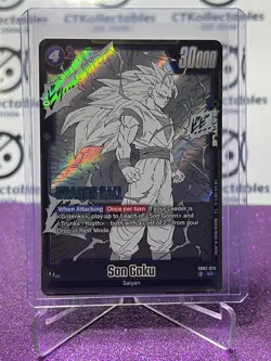 DRAGON BALL SUPER MANGA BOOSTER 02 SON GOKU # SB02-023 SR FOIL GAME CARD - Image 3