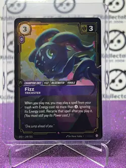 2026 RIFTBOUND LEAGUE OF LEGENDS SPIRITFORGED FIZZ # 140/221 FOIL TCG - Image 3