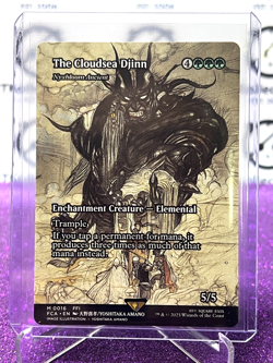 2025 MTG FINAL FANTASY THE CLOUDSEA DJINN # M 0016 MYSTIC NON-FOIL ENCHANTMENT - Image 1