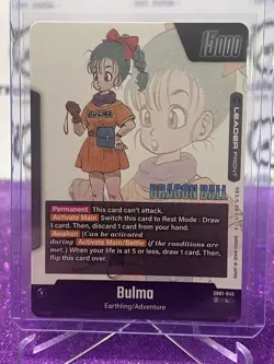 2025 DRAGON BALL SUPER MANGA BOOSTER BULMO # SB01-045 L FOIL CARD - Image 2