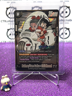 DRAGON BALL SUPER MANGA BOOSTER BULMA/SON GOKU:CHILDHOOD # SB01-057 SR FOIL CARD - Image 1