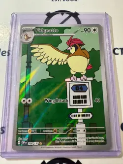 Pidgeotto Illustration Rare #208/197 2023 Obsidian Flames Pokemon Card - Image 1