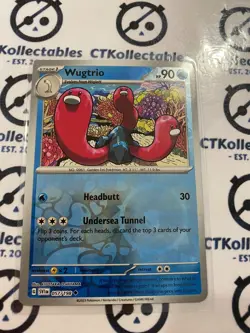 Wugtrio Reverse Holo #057/198 2023 Scarlet & Violet Pokemon TCG - Image 1