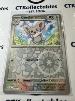 Cinccino Reverse Holo #126/159 Journey Together Pokemon Card TCG - Image 1