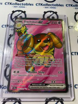 Daschsbun EX Full Art #160/142 Stellar Crown Scarlet & Violet Pokemon - Image 1