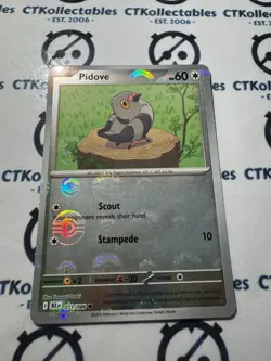 Pidove Poke Ball Reverse Holo Scarlet & Violet Black Bolt #071/086 Pokemon - Image 1