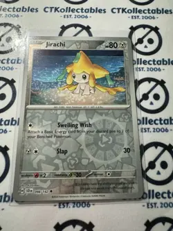 Jirachi Reverse Holo #098/142 Stellar Crown Scarlet & Violet Pokemon - Image 1