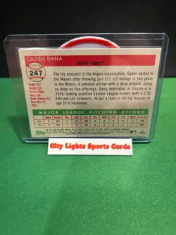 ⚾ '25 Topps Platinum Anniversary Caden Dana RC Cream/Rose Gold /75 Angels ⚾ - Image 2