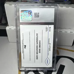 2024 Topps Chrome -J.C. Latham #RA-JLA Orange Refractor Auto /25 (AU, RC) CGC 10 - Image 3