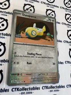 Dunsparce Reverse Holo #120/159 Journey Together Pokemon Card TCG - Image 1