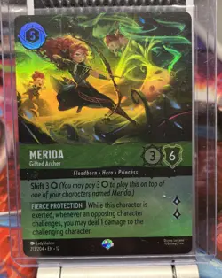 Disney Lorcana Merida - Gifted Archer Foil Enchanted 213/204 - Image 1