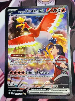 Ethan’s Ho-Oh EX 230/182 SIR Pokemon Card - 2025 Destined Rivals - Image 2