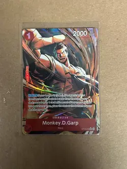 Monkey D Garp Alt Art OP13-016 Carrying on His Will - One Piece English Foil - Image 1