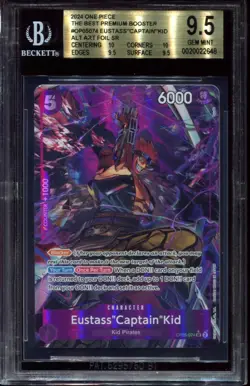 Eustass"Captain"Kid OP05-074 Bgs 9.5 The Best Premium Booster One Piece Card - Image 1