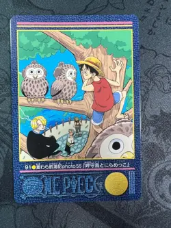 One Piece Visual Adventure Card No 91 Monkey D Luffy Japanese Used Rare - Image 3