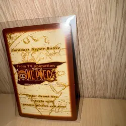 Bandai Authentic One Piece Card Luffy Otoko Tabidachi Old Back Rare Holographic - Image 3