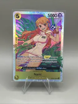 Nami OP08-106 SR One Piece Card Game English Super Rare NM - Image 1