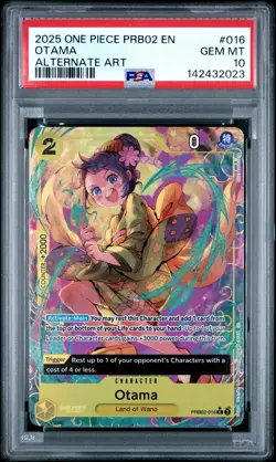 2025 One Piece PRB02-Premium Booster - Otama #016 - Alternate Art - PSA 10 - Image 1