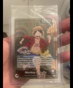 ONE PIECE x Musee Grevin Paris Exclusive Promo Card – OP13-001 Monkey D. Luffy - Image 1
