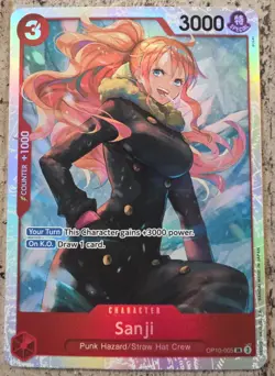 One Piece TCG Sanji SR Royal Blood OP-10 English - Image 1