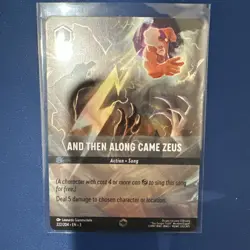 Disney Lorcana And Then Along Came Zeus Enchanted Holo 222/204 Inklands - Image 1